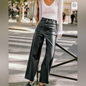 Maeve Black Wide Leg Pants